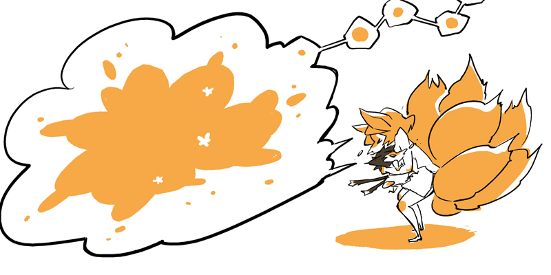 kawanabe, chen, yakumo ran, touhou, bad id, bad pixiv id, animal ears, bloomers, cat ears, cat girl, cat tail, chibi, comic, female focus, fox ears, fox tail, hug, monochrome, multiple tails, naked towel, nude, silent comic, sneezing, tail, towel, underwear