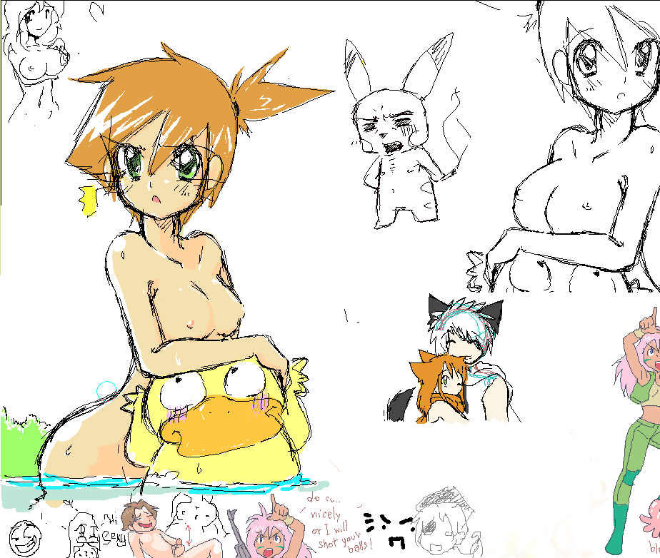 Rule34 – If it exists, there is porn of it / kasumi (pokemon), pikachu, psyduck / 485528