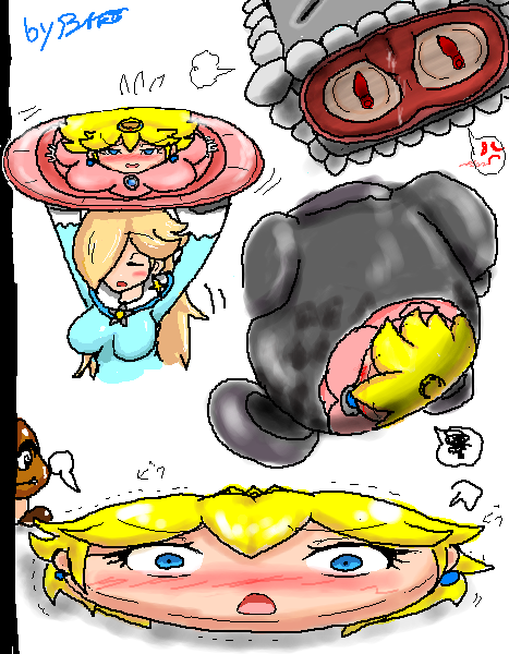 Rule34 – If it exists, there is porn of it / hasunalu, goomba, princess peach, princess rosalina, thwomp / 485671