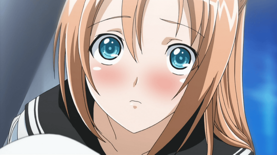 sakura kaede, kampfer, screencap, animated, animated gif, 00s, blue eyes, blush, brown hair