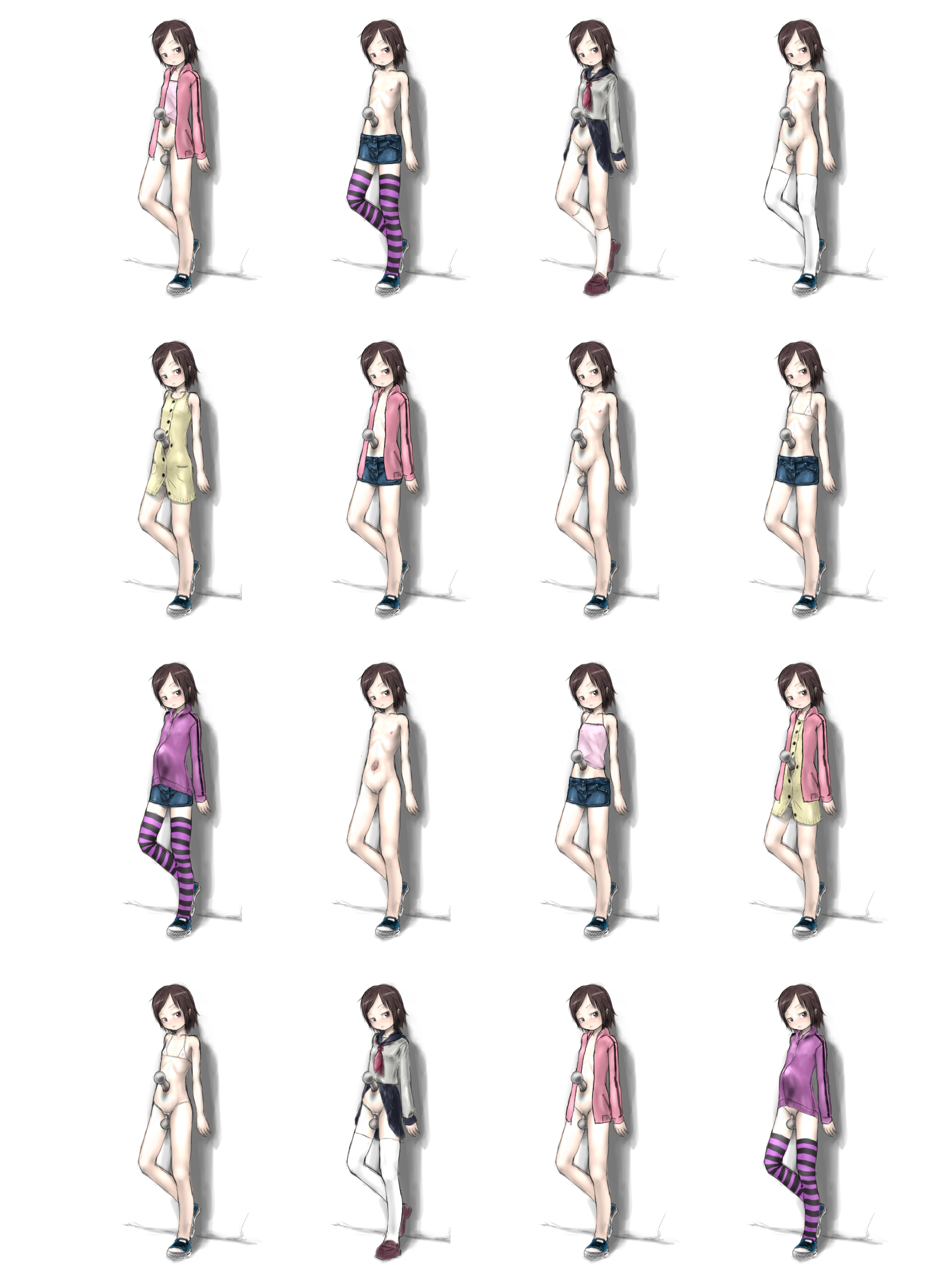 absurdres, highres, tagme, navel, navel piercing, nude, object insertion, piercing