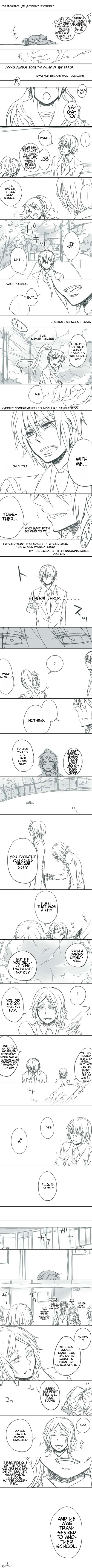 kimidori emirio, kyonko, nagato yuuki, suzumiya haruhi no yuuutsu, absurdres, gender request, hard-translated, highres, long image, tall image, third-party edit, 00s, bad end, genderswap