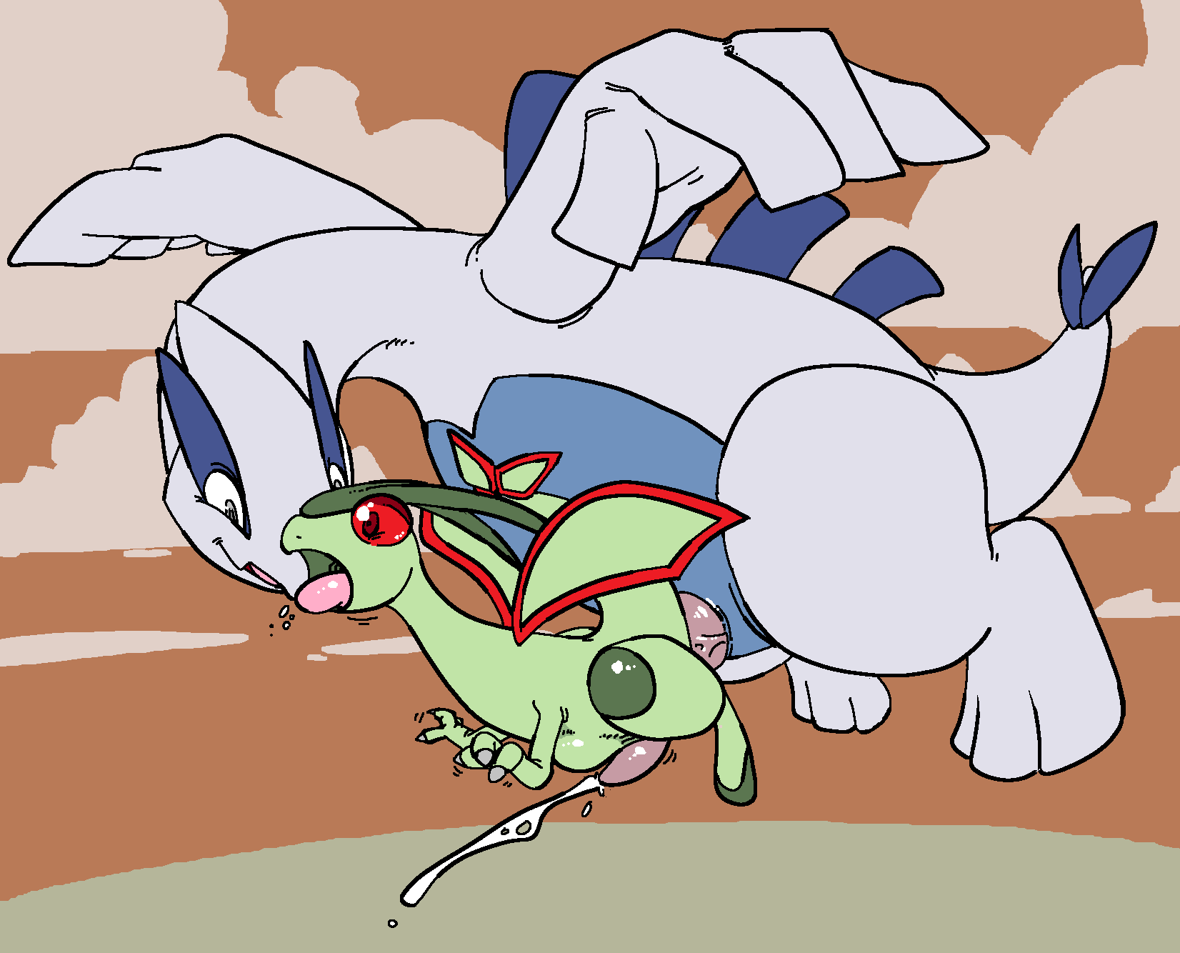 Rule34 – If it exists, there is porn of it / machv99, flygon, lugia / 486679