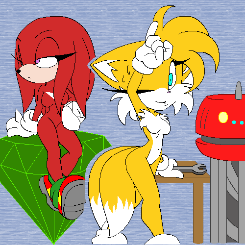 Rule34 – If it exists, there is porn of it / knuckles the echidna, tails / 486826