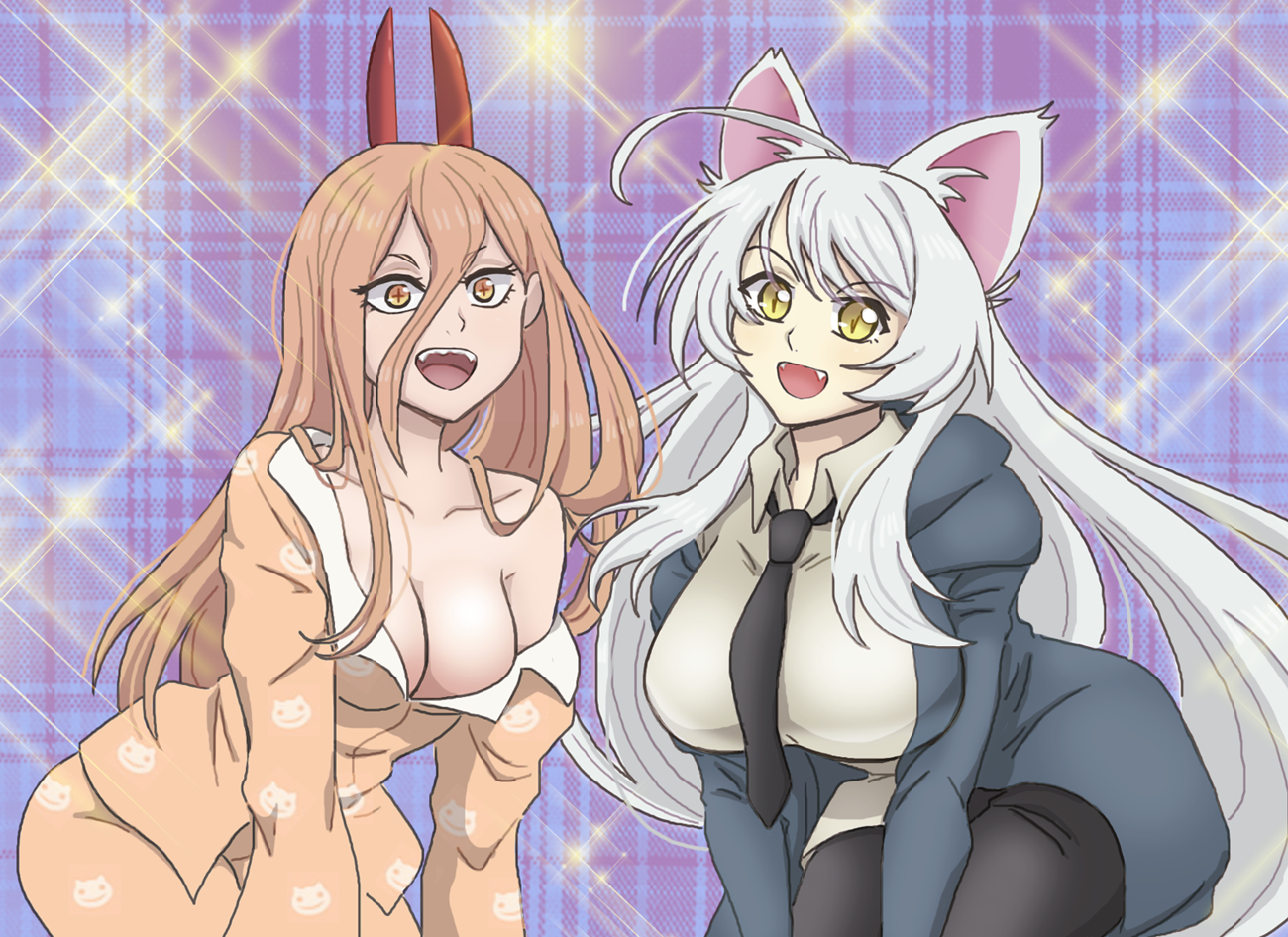 Rule34 – If it exists, there is porn of it / black hanekawa, hanekawa tsubasa, power (chainsaw man) / 9507082