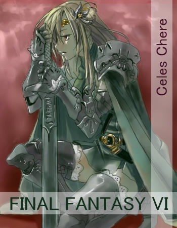 numany, celes chere, final fantasy, final fantasy vi, lowres, 1990s (style), 1girl, armor, blonde hair, cape, female focus, gauntlets, long hair, miniskirt, retro artstyle, skirt, solo, sword, thighhighs, tiara, weapon