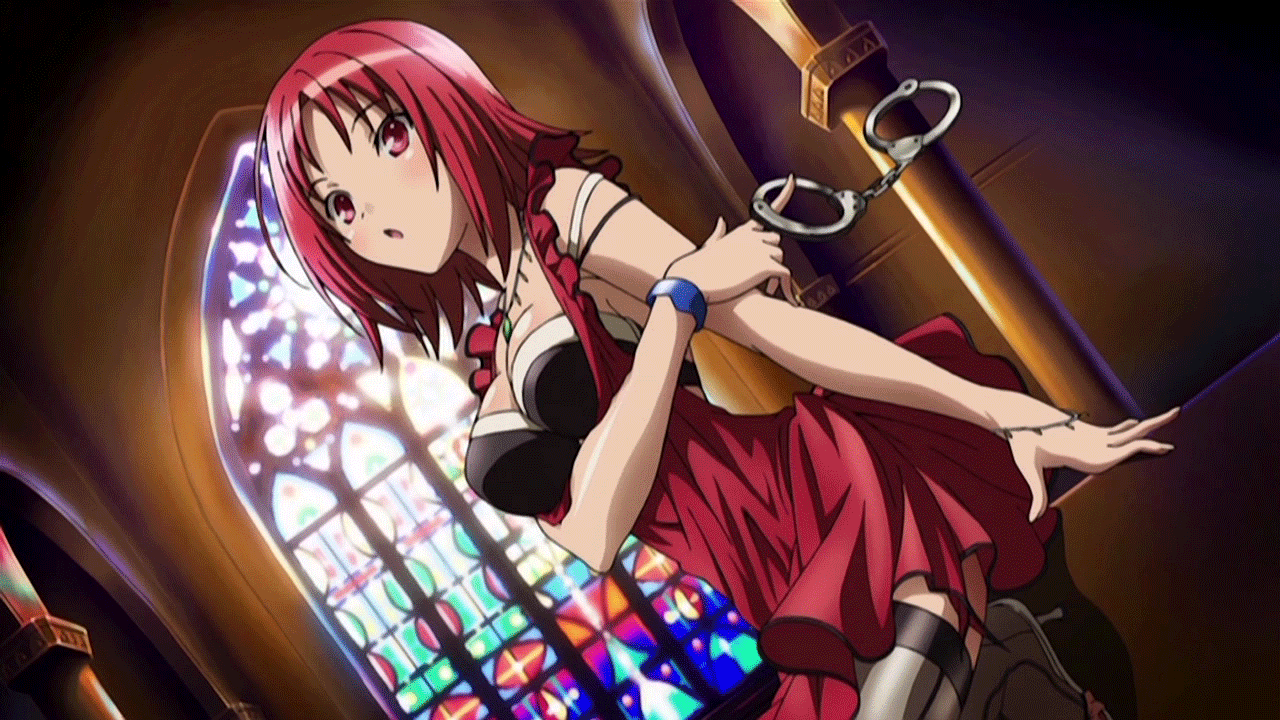 mishima akane, kampfer, animated, animated gif, 00s, eyecatch, red eyes, red hair