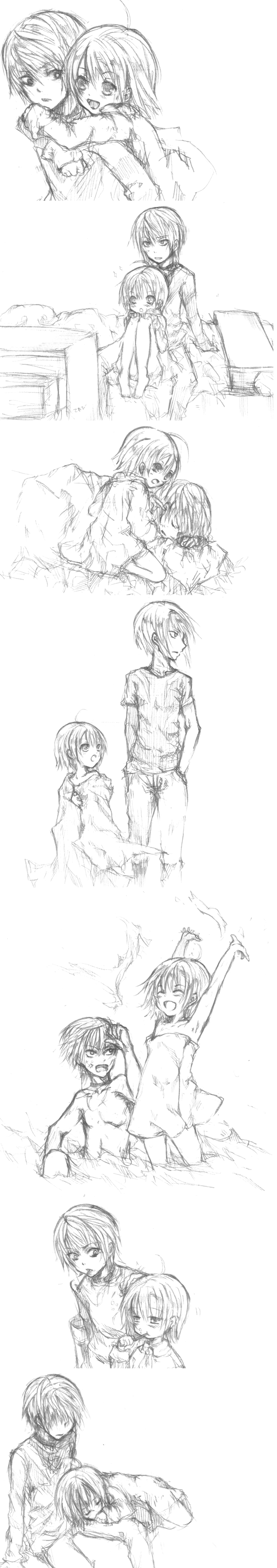 hayashi ichirou, accelerator (toaru majutsu no index), last order (toaru majutsu no index), toaru majutsu no index, absurdres, bad id, bad pixiv id, highres, long image, tall image, 00s, comic, greyscale, monochrome, silent comic