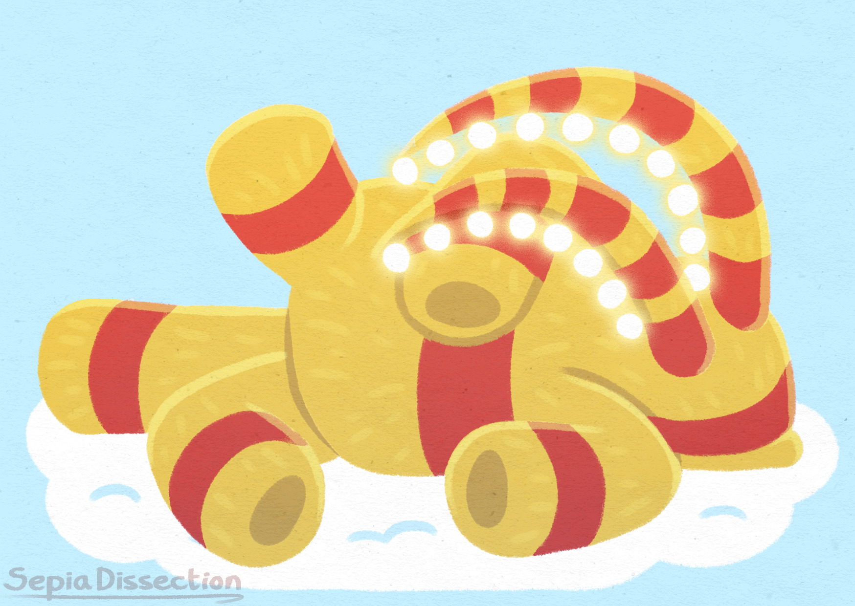 highres, blue background, christmas lights, family guy death pose (meme), gavle goat, meme, no humans, sepia dissection, snow