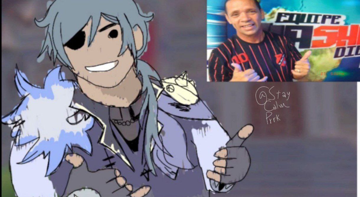 kaeya (genshin impact), genshin impact, commentary, english commentary, photo-referenced, self-upload, dark-skinned male, dark skin, male focus, mc serginho, photo inset, reference inset, staycalmprrk