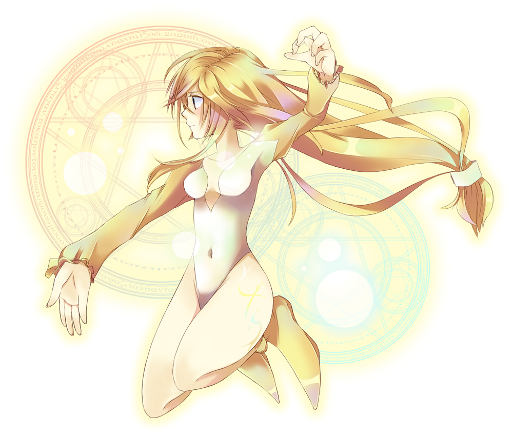 hiyo kiki, garnet til alexandros xvii, final fantasy, final fantasy ix, 00s, 1girl, brown hair, female focus, full body, leotard, long hair, ponytail, solo