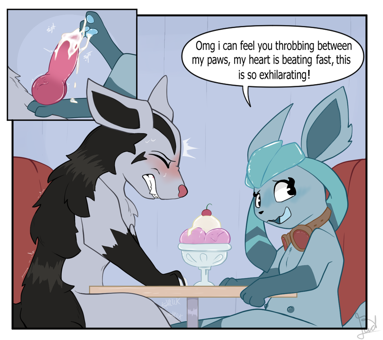 Rule34 – If it exists, there is porn of it / eeveelution, glaceon, mightyena, pokemon (species) / 9525021