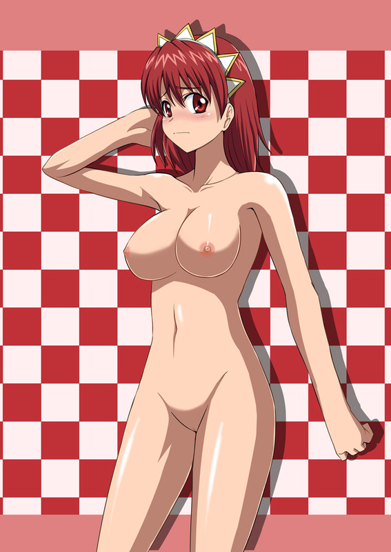zerosu (take out), cecily cambell, seiken no blacksmith, tagme, 00s, 1girl, blush, breasts, long hair, nipples, nude, red eyes, red hair, short hair, uncensored