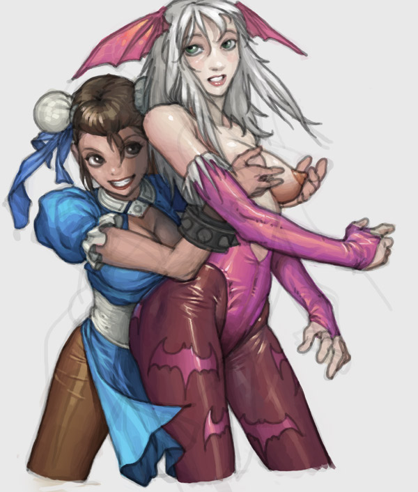 Rule34 – If it exists, there is porn of it / chun-li, morrigan aensland / 489175