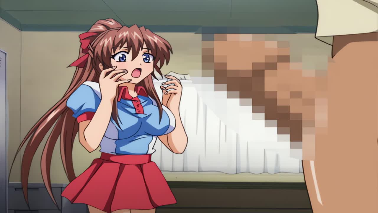 true blue, animated, anime screenshot, tagme, video, 1boy, 1girl, censored, fainting, mosaic censoring, penis, unconscious