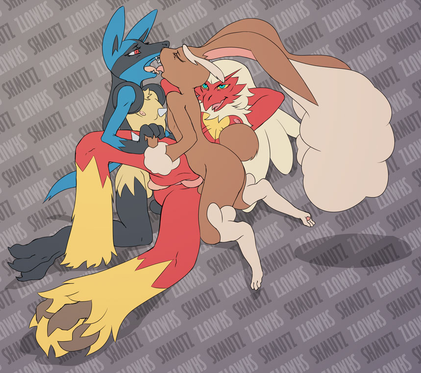 Rule34 – If it exists, there is porn of it / shmutz-art, blaziken, lopunny, lucario / 491429