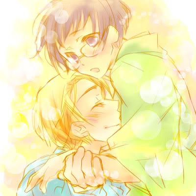 america (hetalia), japan (hetalia), axis powers hetalia, lowres, tagme, 00s, 2boys, black eyes, black hair, blonde hair, male focus, multiple boys