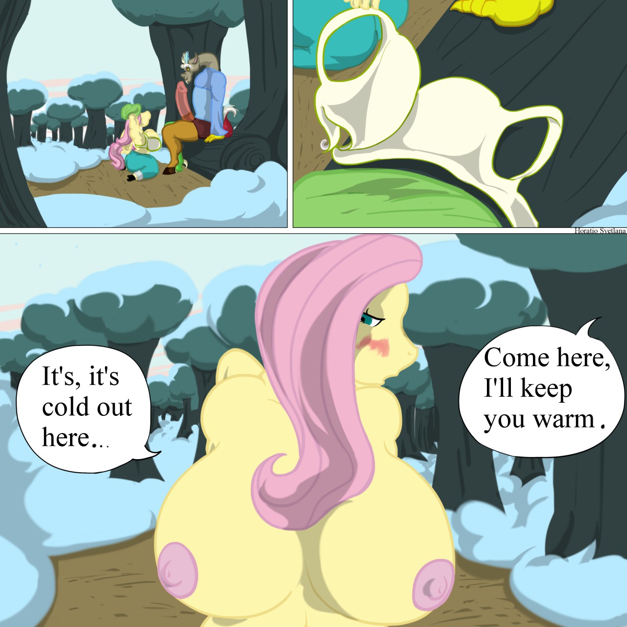 Rule34 – If it exists, there is porn of it / horatio svetlana, discord (mlp), fluttershy (mlp) / 492217