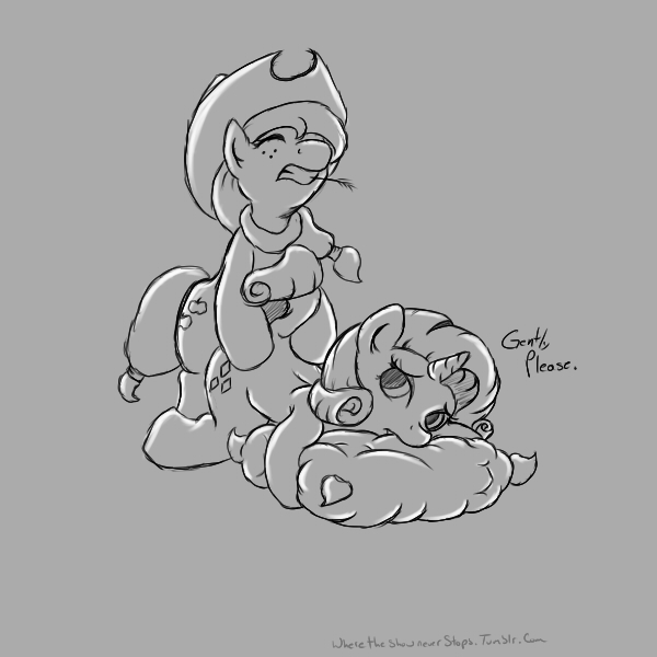 Rule34 – If it exists, there is porn of it / alazak, applejack (mlp), rarity (mlp) / 492498