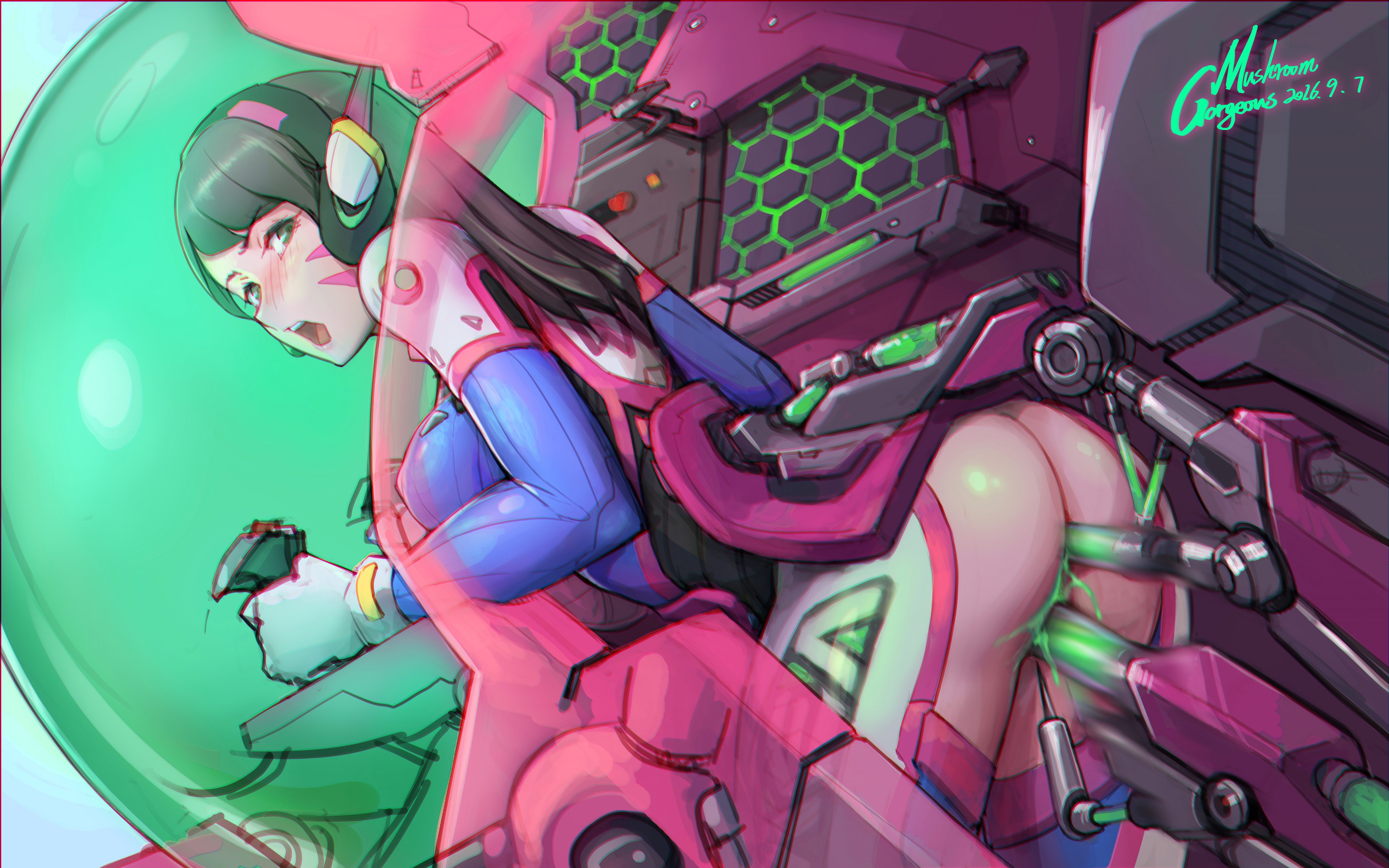 Rule34 – If it exists, there is porn of it / gorgeous mushroom, d.va, meka / 493926