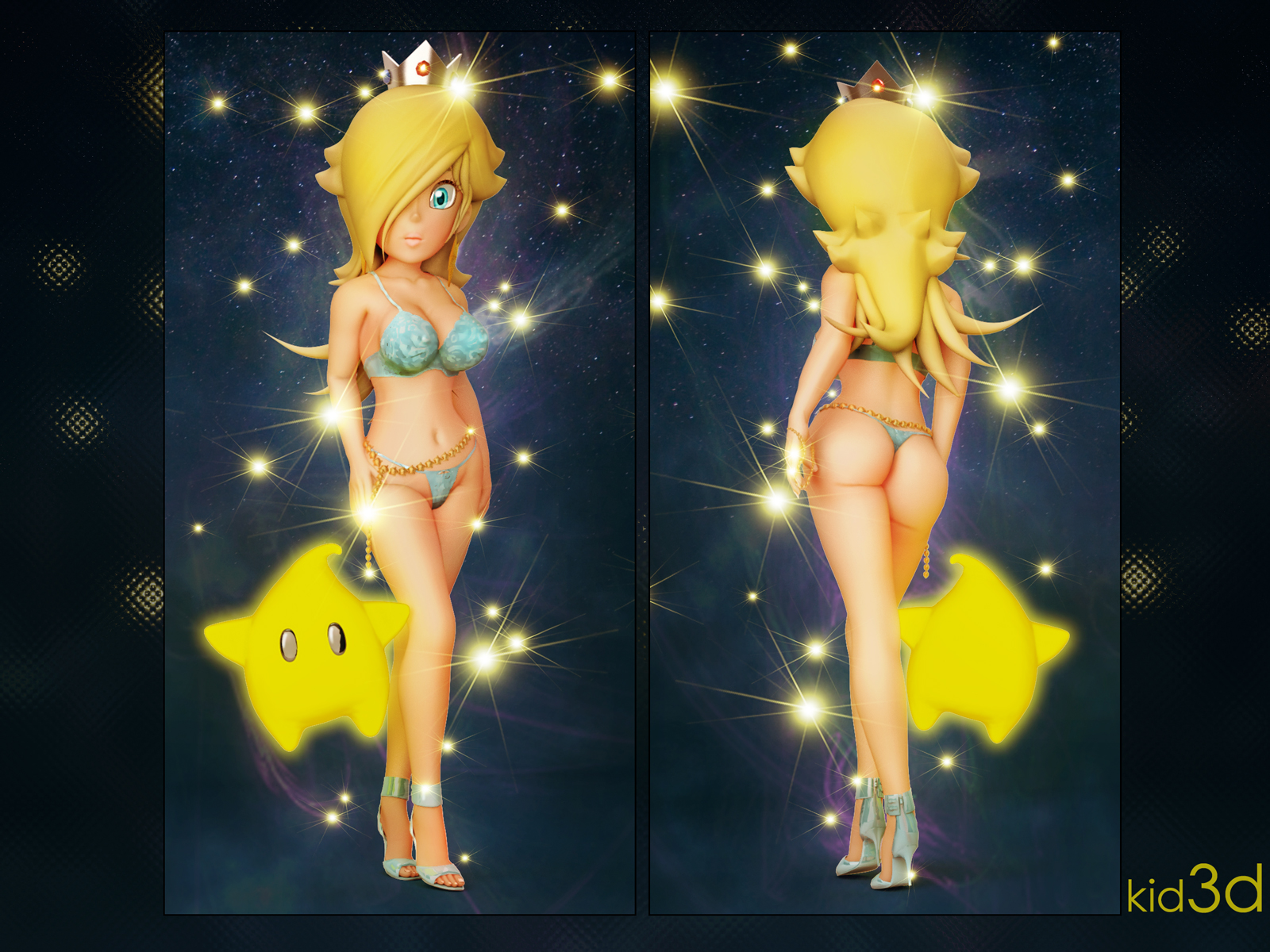 Rule34 – If it exists, there is porn of it / kid3d, luma, princess rosalina / 494014