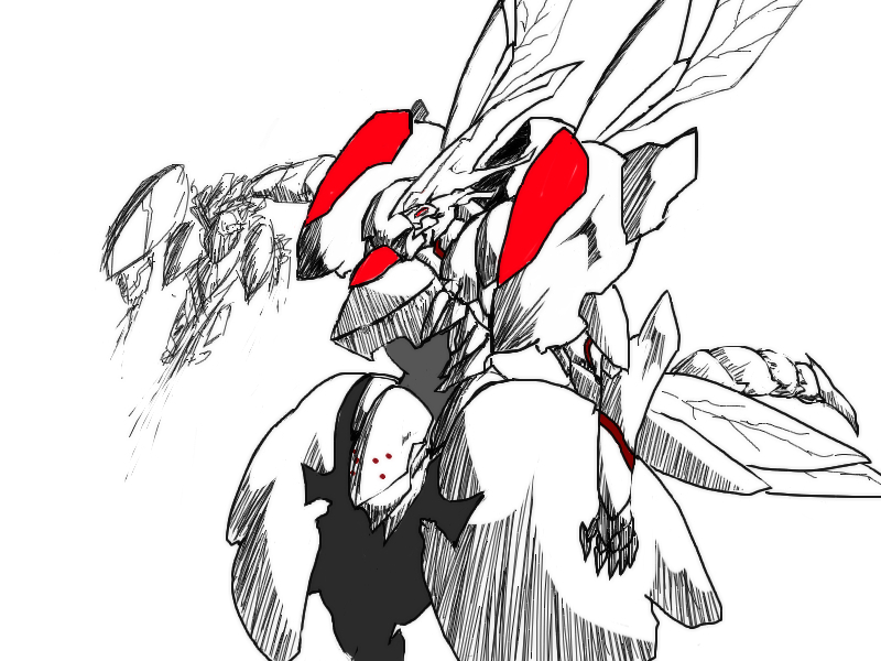 armored core, fromsoftware, tagme, blood, claws, mecha, robot, wings