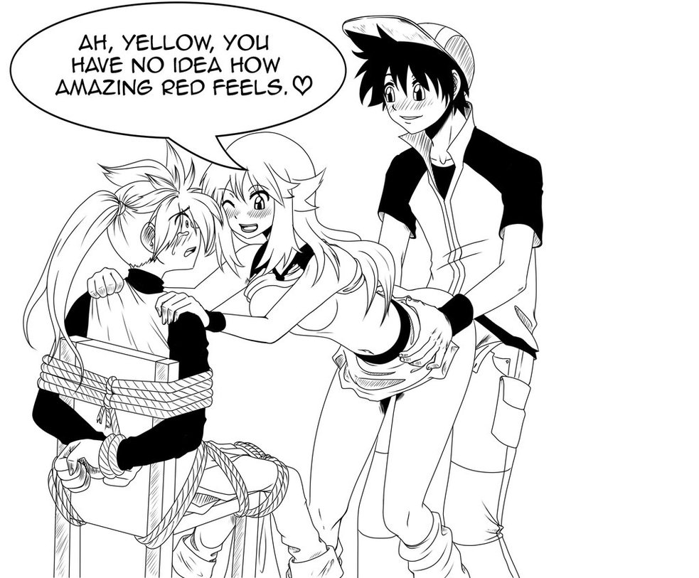 Rule34 – If it exists, there is porn of it / blue (pokemon), leaf (pokemon), red (pokemon), yellow (pokemon) / 494814