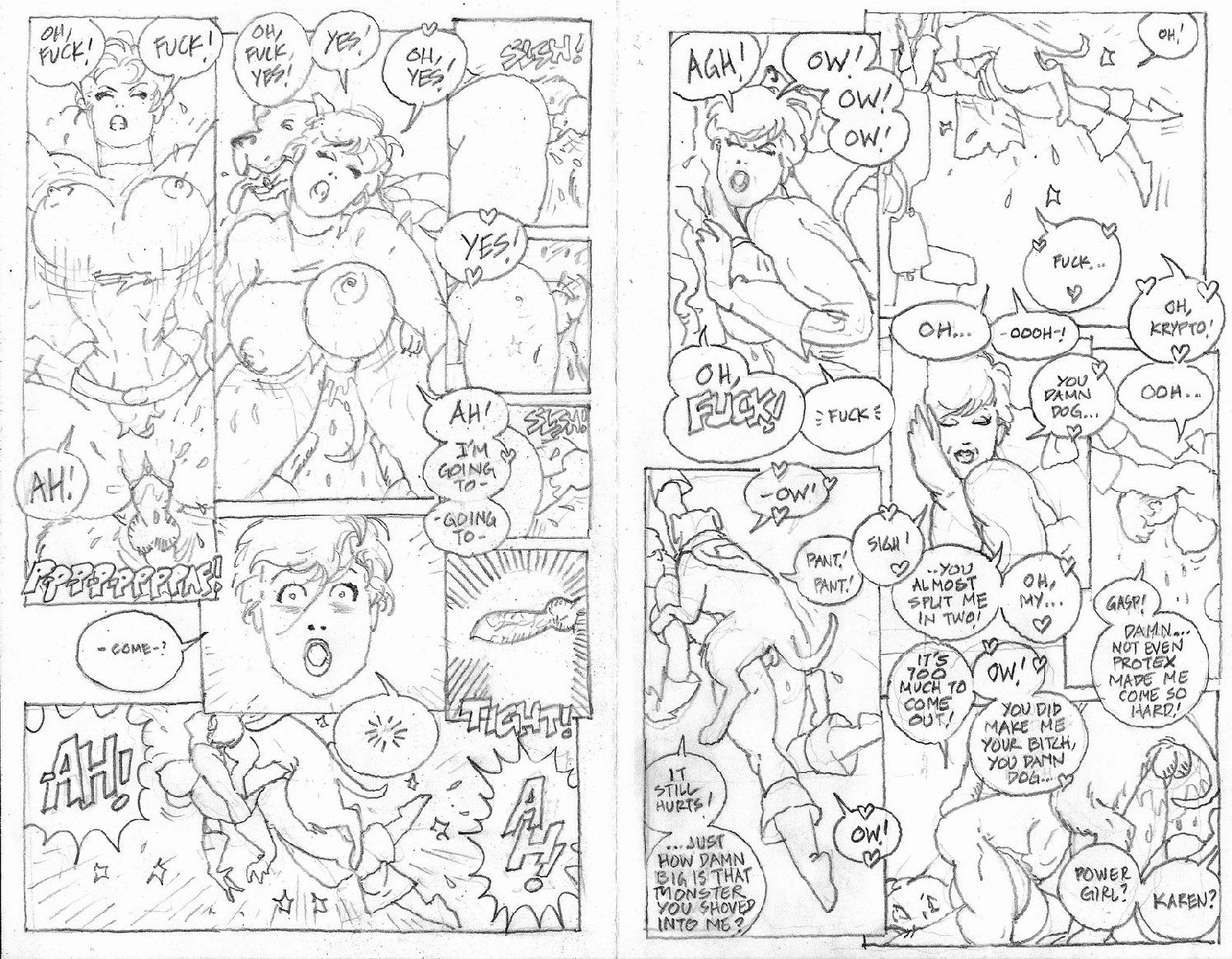 Rule34 – If it exists, there is porn of it / ksennin, krypto, power girl, wonder woman / 495240