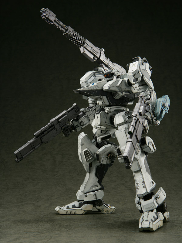 armored core, armored core: brave new world, fromsoftware, dual wielding, gun, holding, mecha, model, robot, weapon