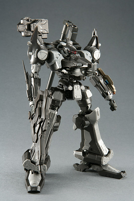 armored core, armored core: brave new world, fromsoftware, asymmetrical dual wielding, dual wielding, gun, holding, mecha, model, no humans, robot, weapon