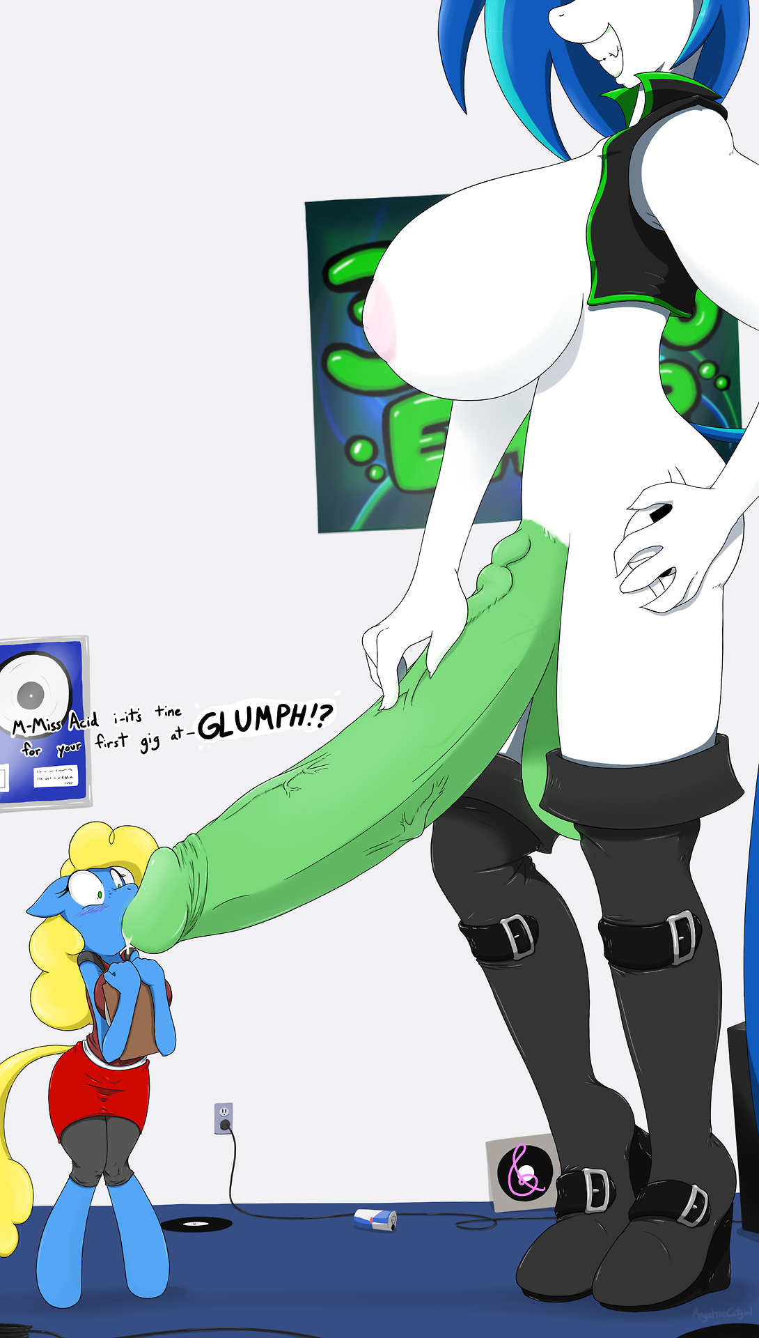 Rule34 – If it exists, there is porn of it / angelthecatgirl, dj acid, pixie (character), vinyl scratch (mlp) / 495576