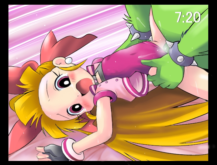akazutsumi momoko, hyper blossom, powerpuff girls, powerpuff girls z, character request, 00s, 1boy, 1girl, blush, flat chest, head out of frame, hetero, loli, rape, sex