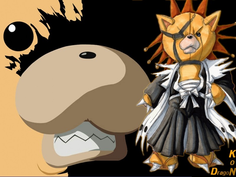 kon (bleach), zaraki kenpachi, bleach, cosplay, eyepatch, scar, toy, zaraki kenpachi (cosplay)