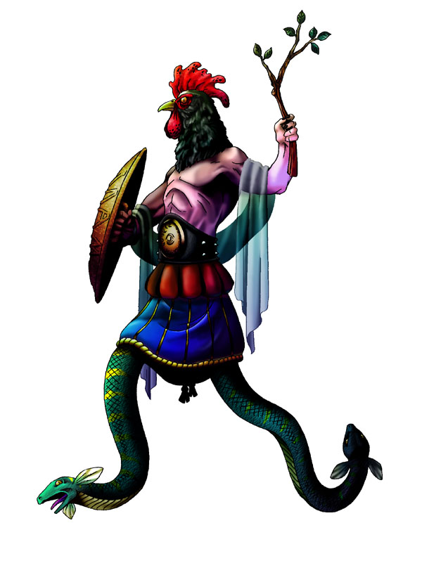 kazuma kaneko, atlus, megami tensei, persona, shin megami tensei, official art, demon, monster, simple background, white background