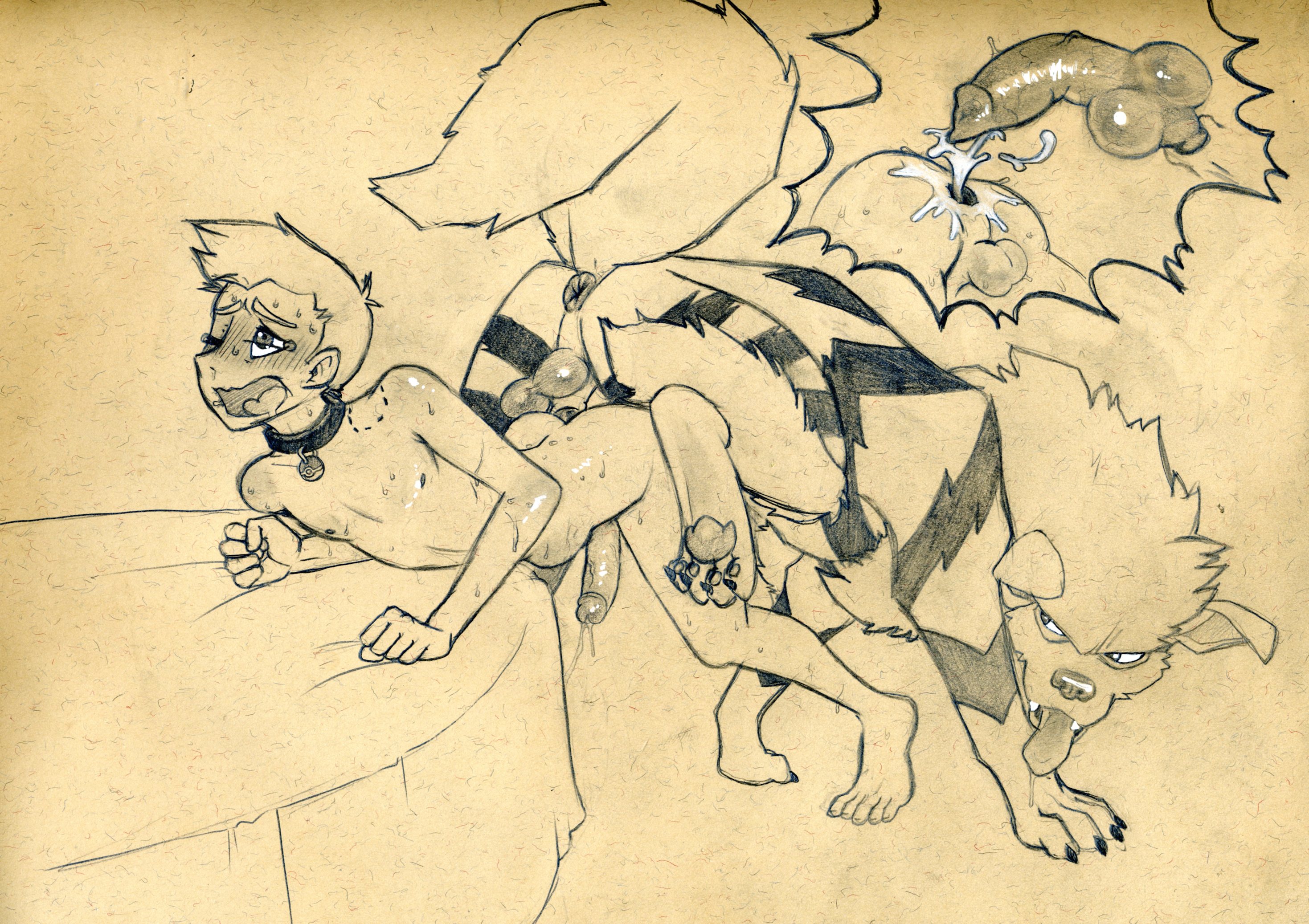 Rule34 – If it exists, there is porn of it / tush, arcanine, kyros (dowski) / 497449