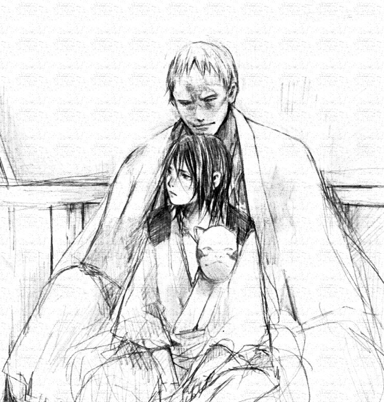 shira, araya renzo, blade of the immortal, child, monochrome