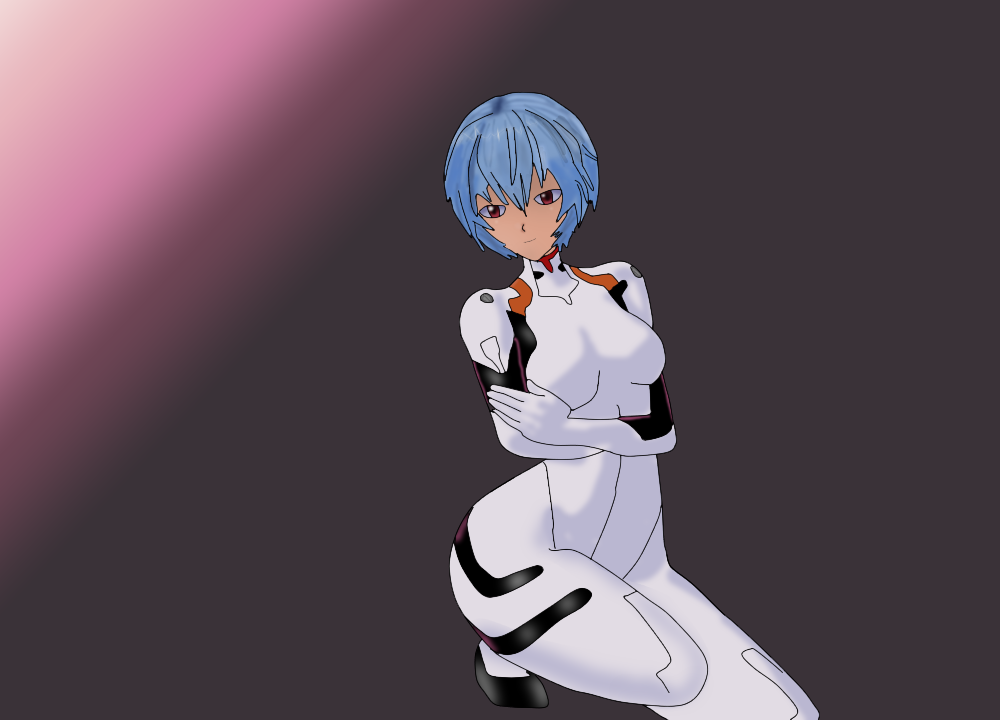ayanami rei, neon genesis evangelion, tagme, bakamangaka
