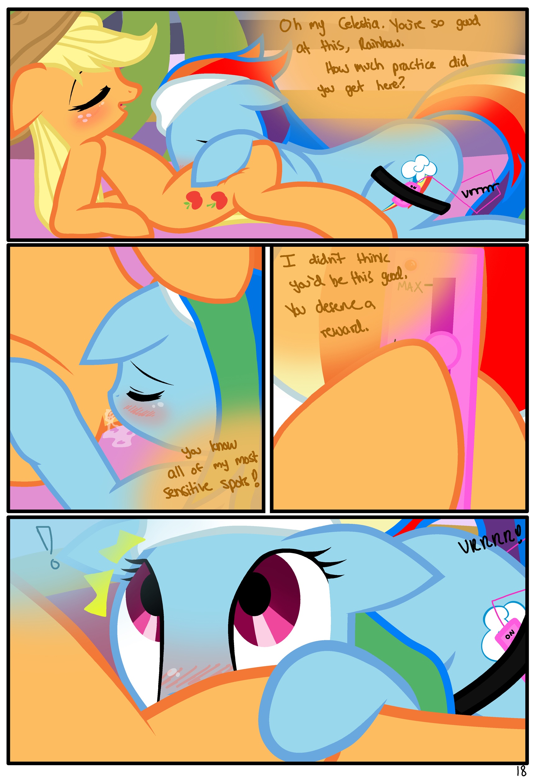 Rule34 – If it exists, there is porn of it / pyruvate, applejack (mlp), rainbow dash (mlp) / 500497
