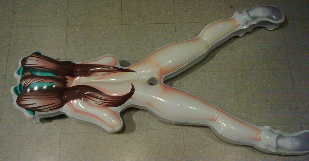 ass, blow doll, brown hair, doll, mekosuji