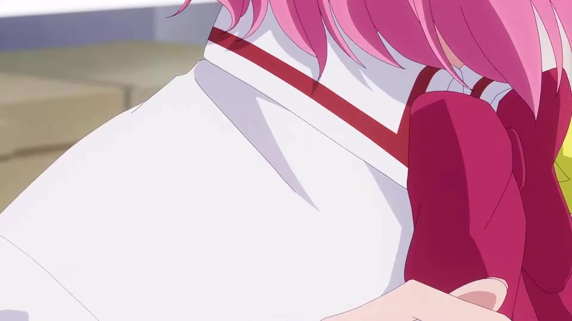 amaori renako, koyanagi kaho, watashi ga koibito ni nareru wake naijan murimuri!, animated, highres, tagme, video, 2girls, ass, bed, bedroom, blue hair, bra, breasts, curtains, english text, measuring, multiple girls, panties, pink hair, purple eyes, ribbon, school uniform, stuffed animal, stuffed toy, subtitled, underwear, undressing another, yellow eyes, yuri