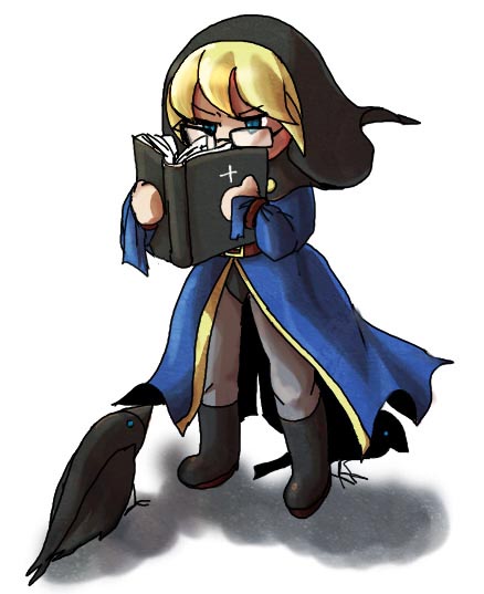 goenitz, snk, the king of fighters, gender request, 1girl, blonde hair, blue eyes, boots, female focus, genderswap, midnight bliss, solo