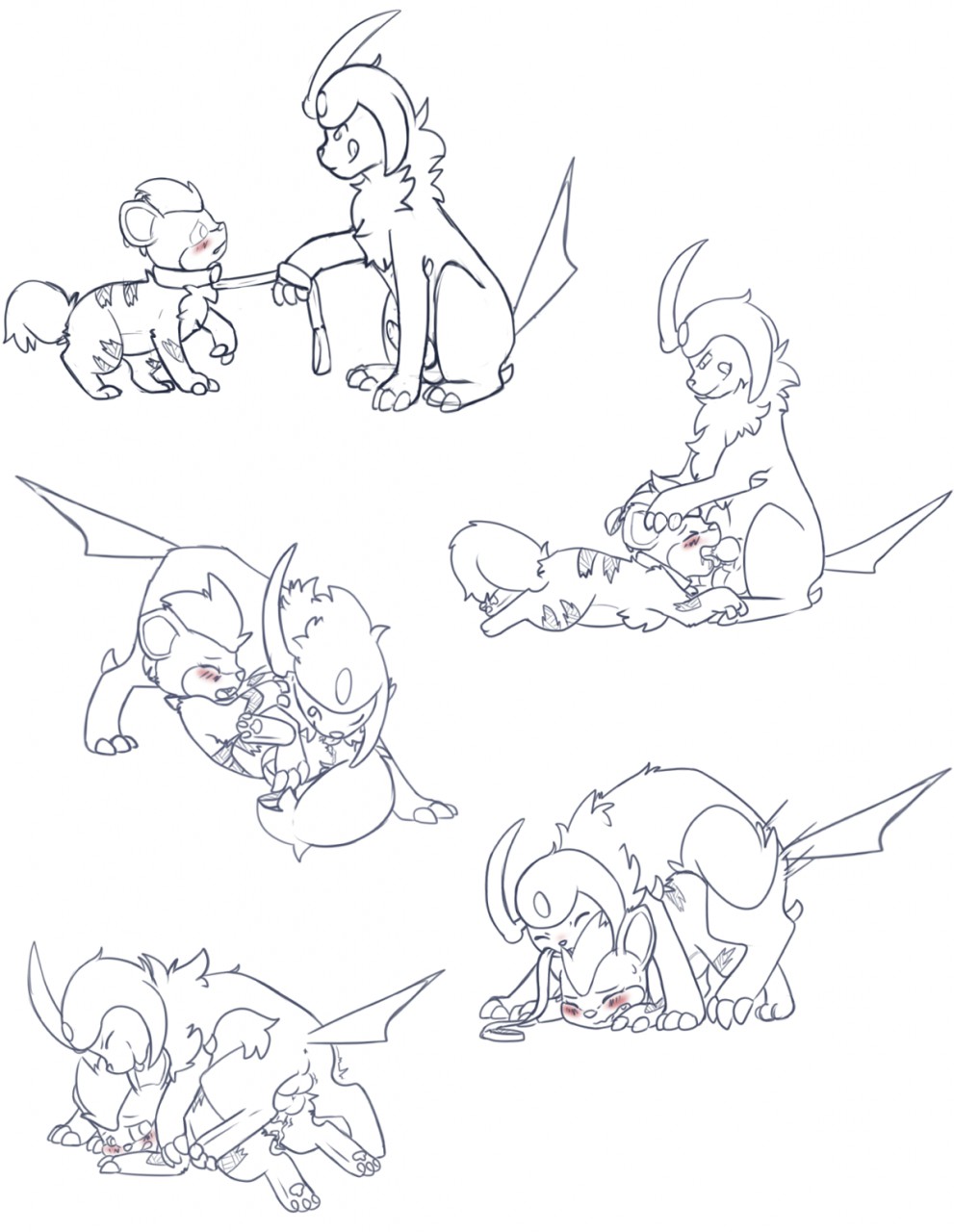 Rule34 – If it exists, there is porn of it / moonlight-kat, absol, growlithe / 502731