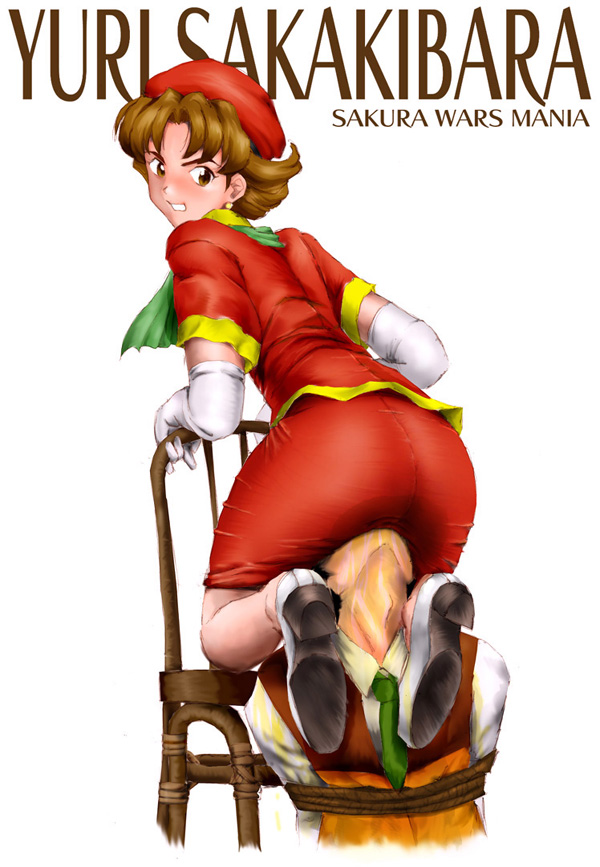 mania street, sakakibara yuri, sakura taisen, 00s, peeing, sitting, sitting on face, sitting on person