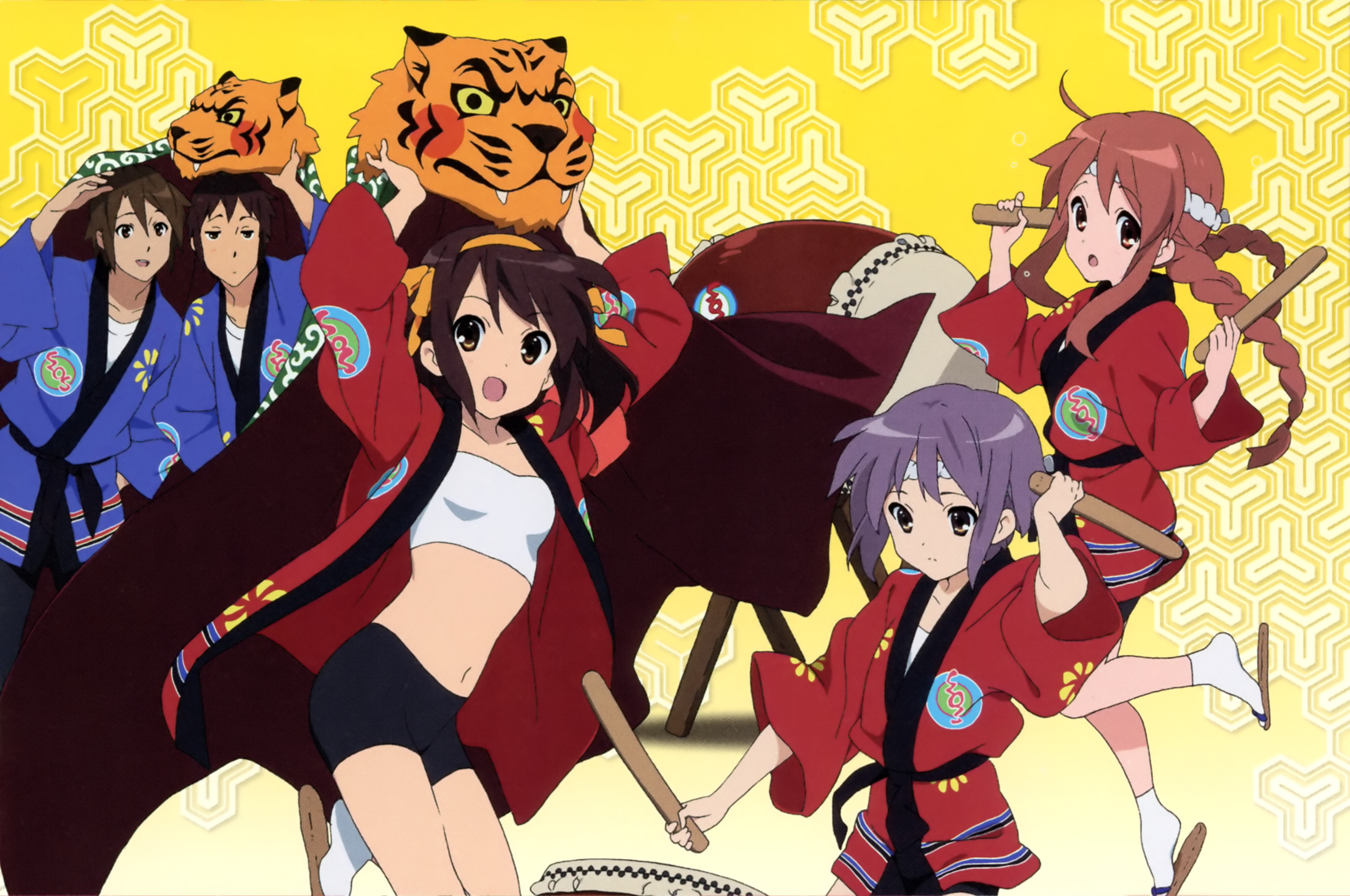 asahina mikuru, koizumi itsuki, kyon, nagato yuki, suzumiya haruhi, suzumiya haruhi no yuuutsu, absurdres, highres, 00s