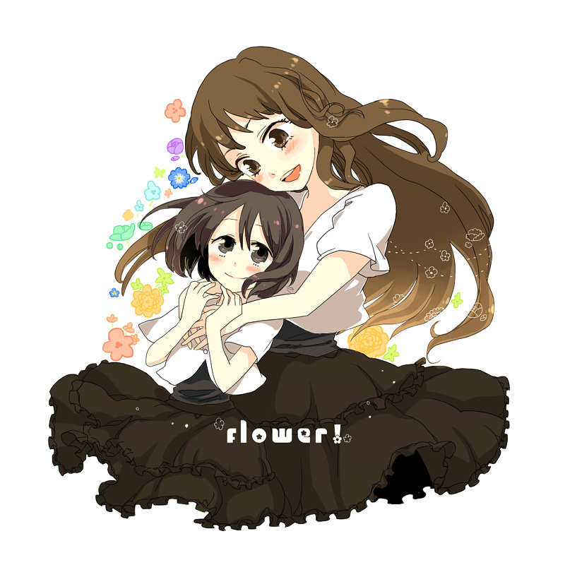 popoin, hana (kamen rider den-o), kamen rider den-o, kohana, kamen rider, kamen rider den-o (series), 2girls, black hair, child, dual persona, multiple girls, time paradox