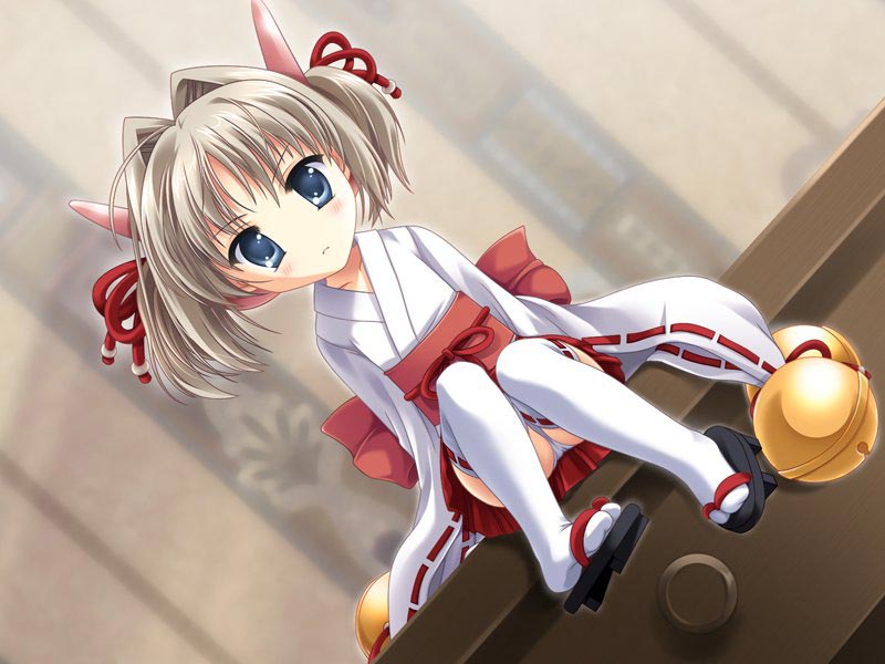 tagme, 1girl, female focus, japanese clothes, kimono, ribbon-trimmed thighhighs, ribbon trim, solo, thighhighs