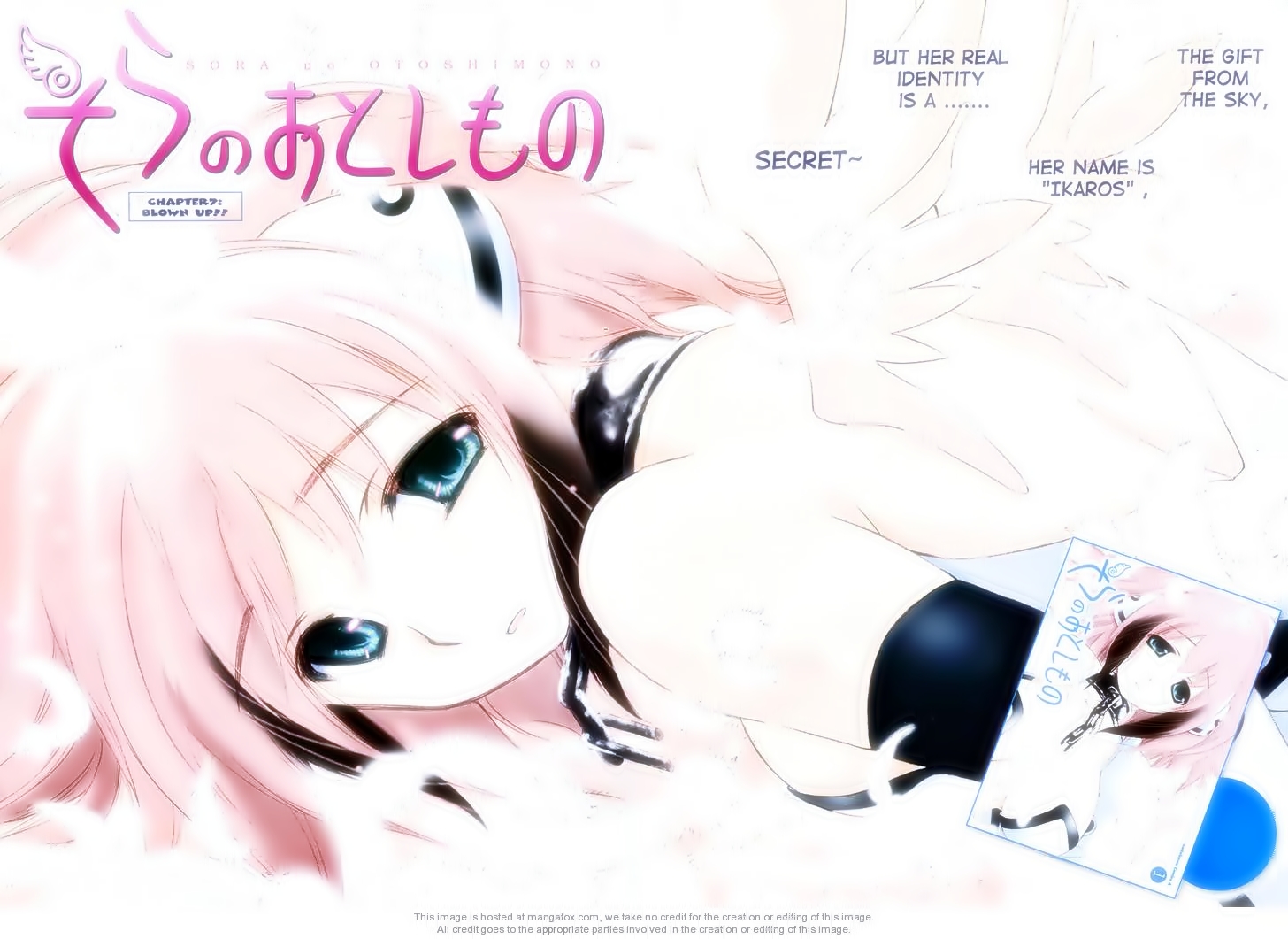 ikaros, sora no otoshimono, hard-translated, third-party edit, 00s, 1girl, female focus, solo, watermark