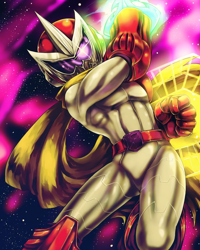 zakiko, zakki, proto man, capcom, mega man (classic), mega man (series), mega man 10, bad id, bad pixiv id, 1boy, male focus, mask, scarf, shield, solo