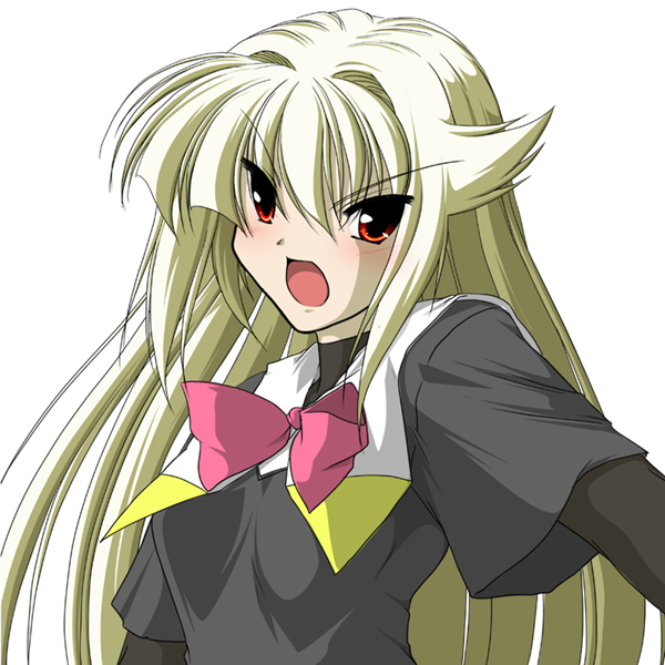 weiss (arcana heart), aq interactive, arcana heart, arcana heart 3, atlus, examu, blonde hair, long hair, red eyes