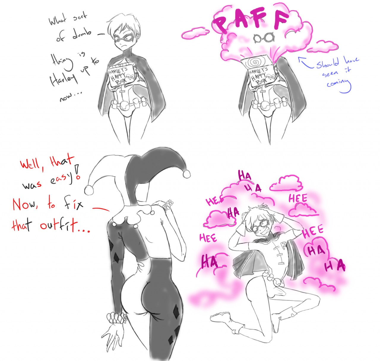 Rule34 – If it exists, there is porn of it / dick grayson, harley quinn, harley quinn (classic), robin (dc) / 9786581